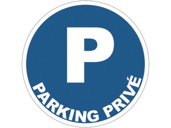 Panneau PVC : PARKING PRIVE - vendu par lot de 5