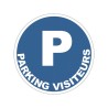 Panneau PVC : PARKING VISITEURS - vendu par lot de 5