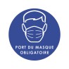 Panneau PVC : PORT DU MASQUE OBLIGATOIRE - vendu par lot de 5