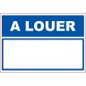 Panneau PVC : A LOUER - vendu par lot de 5