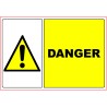 Panneau PVC : DANGER - vendu par lot de 5