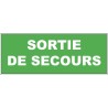 Panneau PVC : SORTIE DE SECOURS - vendu par lot de 5