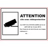 Panneau PVC : SITE SOUS VIDEO PROTECTION - vendu par lot de 5