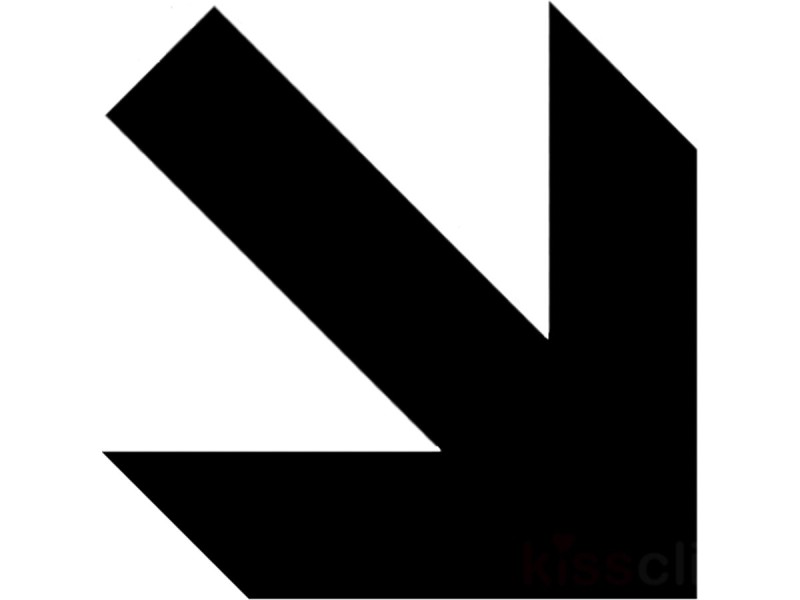 Sticker - FLÈCHE DIRECTION BAS - vendu par lot de 10