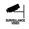 Sticker - SURVEILLANCE VIDEO - vendu par lot de 10