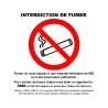 Sticker - INTERDIT DE FUMER - vendu par lot de 10