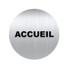 Panneau aluminium adhésif ACCUEIL - vendu par lot de 5