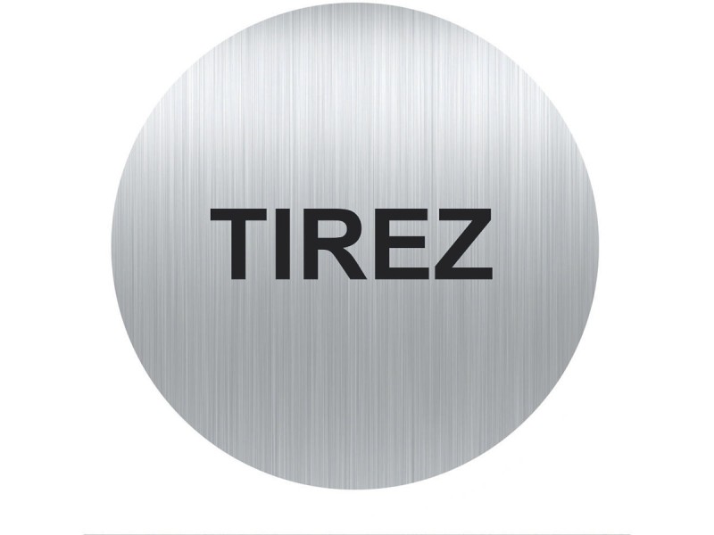 Panneau aluminium adhésif TIREZ - vendu par lot de 5