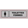 Panneau PVC: TOILETTES FEMMES - vendu par lot de 10