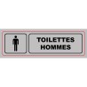 Panneau PVC: TOILETTES HOMMES - vendu par lot de 10