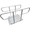 Rampe PMR aluminium avec garde corps