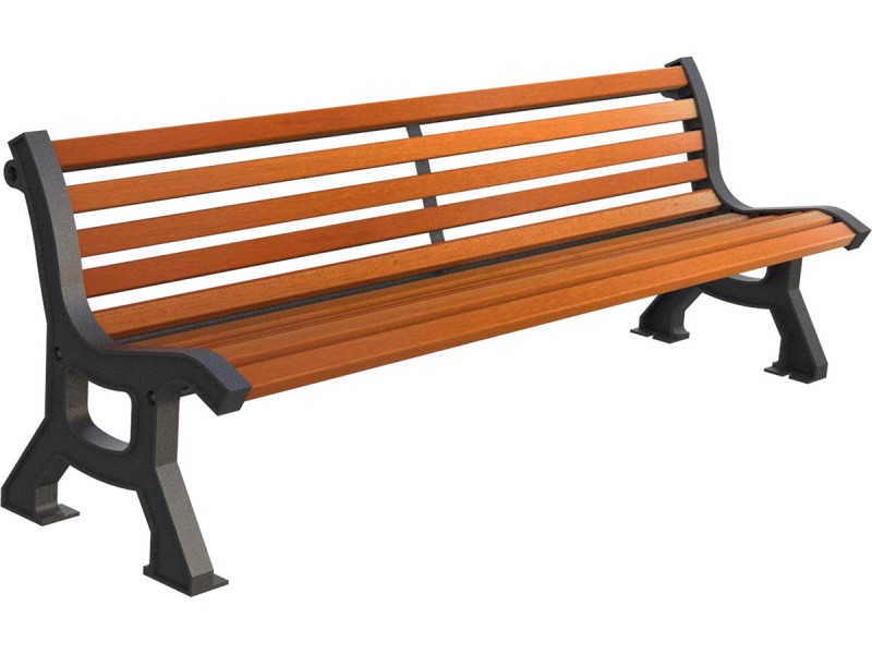 Banc exterieur Bastide en bois exotique