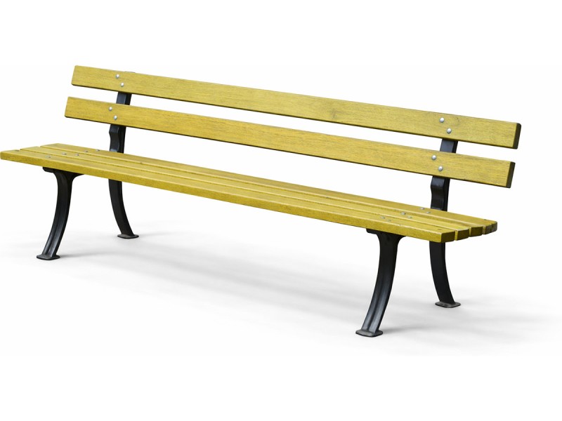 Banc en bois et pieds en fonte Toulouse