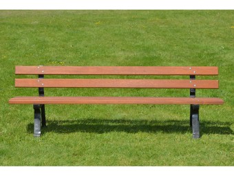 Banc en bois exotique et pieds en fonte Marseille