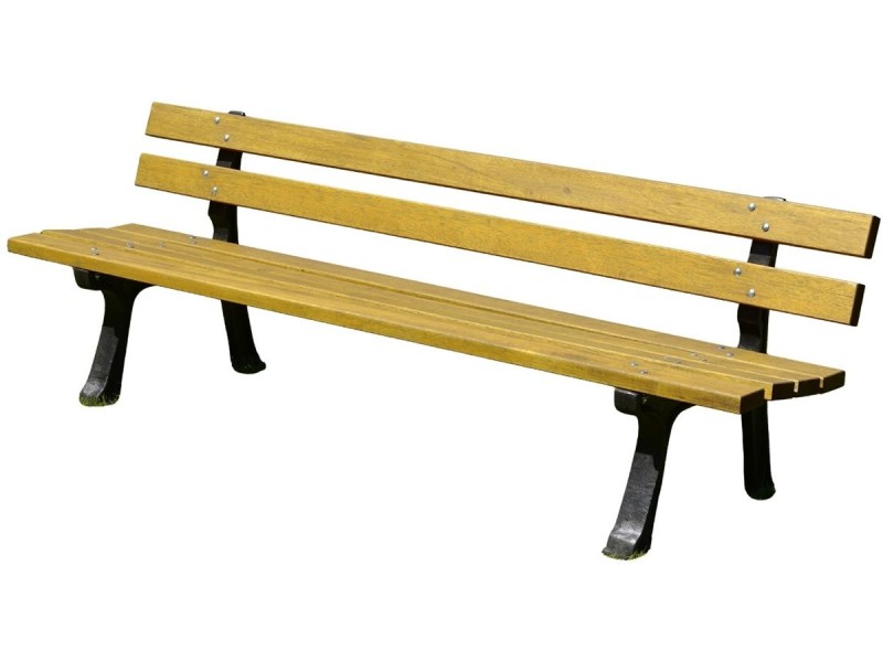 Banc en bois et pieds en fonte Marseille