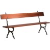 Banc en bois et pieds en fonte Toulon