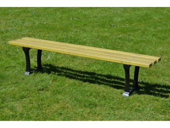 Banquette en bois et pieds en fonte Lille