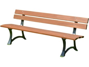 Banc en bois et pieds en fonte Rennes