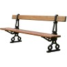 Banc en bois et pieds en fonte Paris Double