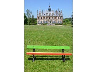 Banc en bois et pieds en fonte Nantes