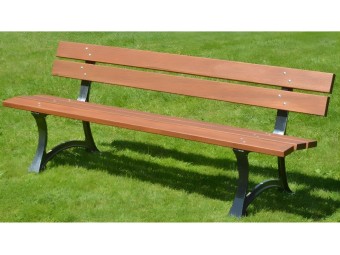 Banc en bois et pieds en fonte Rennes