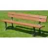 Banc en bois et pieds en fonte Rennes