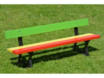 Banc en bois et pieds en fonte Nantes