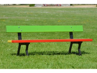 Banc en bois et pieds en fonte Nantes