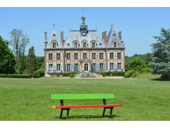Banc en bois et pieds en fonte Nantes