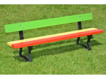 Banc en bois et pieds en fonte Nantes