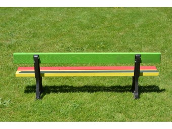 Banc en bois et pieds en fonte Nantes