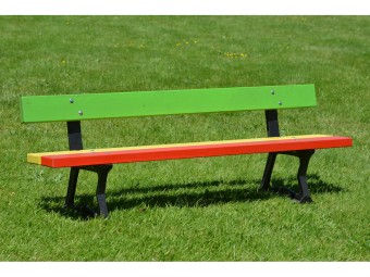 Banc en bois et pieds en fonte Nantes