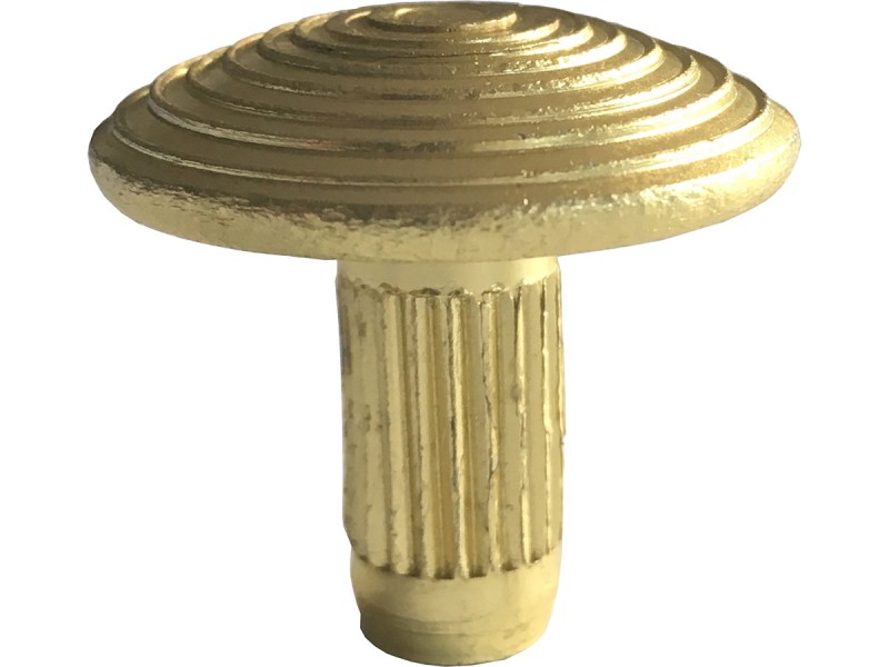 Clou podotactile Ø25mm aluminium ciselé - doré - vendu par lot de 100