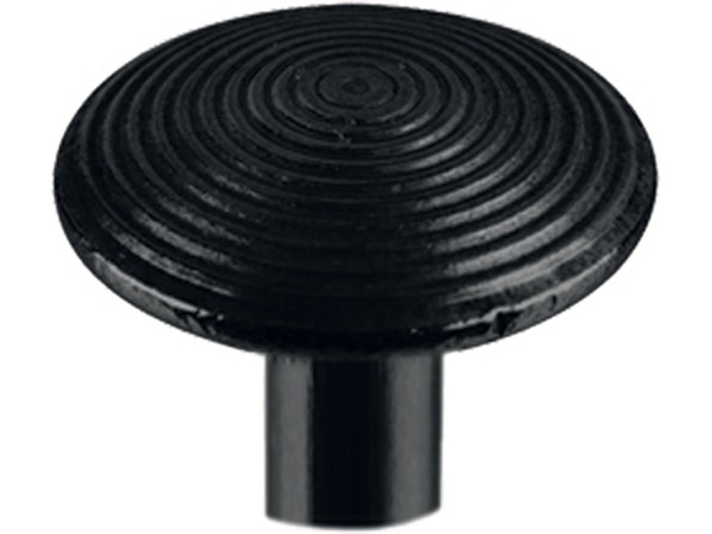 Clou podotactile Ø25mm aluminium ciselé noir  - vendu par lot de 100