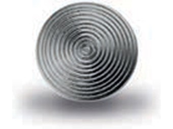 Clou podotactile Ø25mm ciselé inox - AISI 304  - vendu par lot de 100