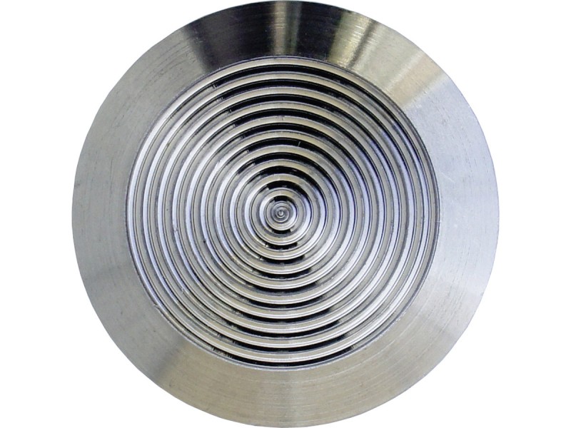 Clou podotactile  Ø35mm strié inox - AISI 316  - vendu par lot de 100