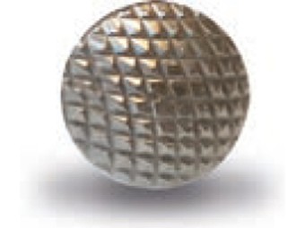 Clou podotactile Ø25mm diamant inox - AISI 304  - vendu par lot de 10