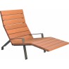 Chaise longue extérieure en bois exotique MINIM10