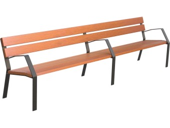 Banc extérieur en bois exotique MINIM10