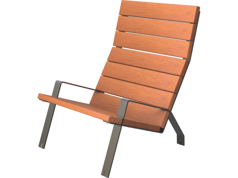 Chaise extérieure en bois exotique MINIM10