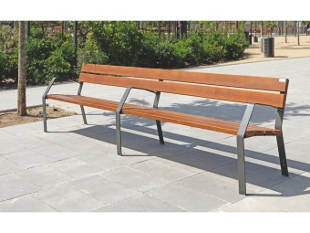 Banc extérieur en bois exotique MINIM10