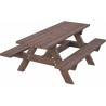 Table de pique nique 100% en plastique recyclé