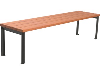 Banc d'extérieur en bois exotique