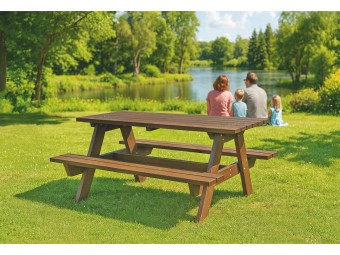 Table de pique-nique en WPC (bois composite)