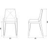 Chaise empilable en polycarbonate Vectra