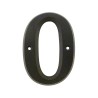 Chiffre de rue zamak avec vis - noir - n°0 - vendu par lot de 5