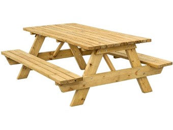 Table de pique nique en bois Biscarosse