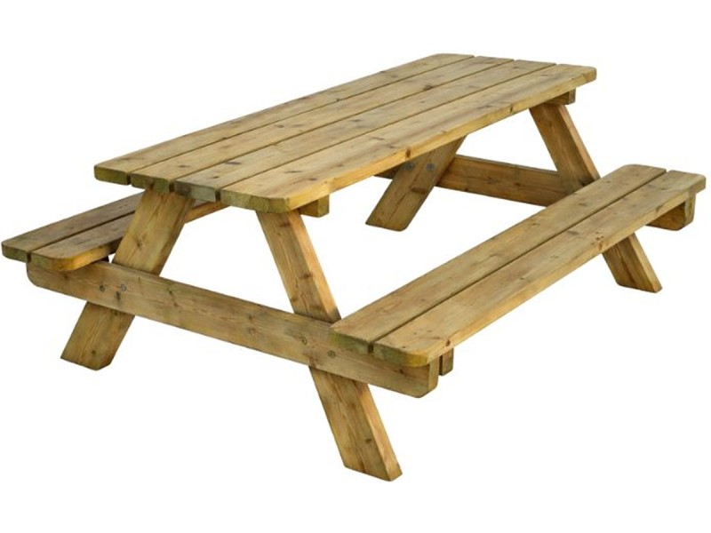 Table de pique nique enfant en bois Biscarosse