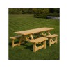 Table de pique nique 8 places en bois Sanguinet