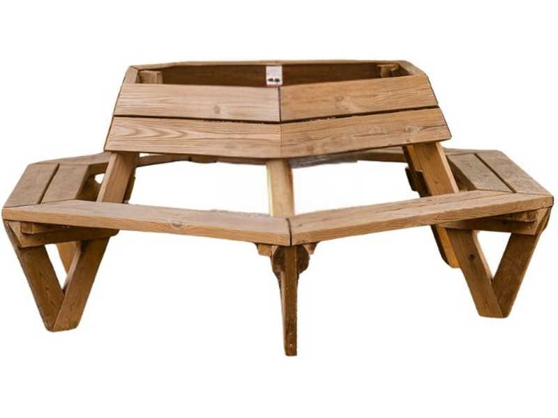 Banc en bois tour d'arbre Alès